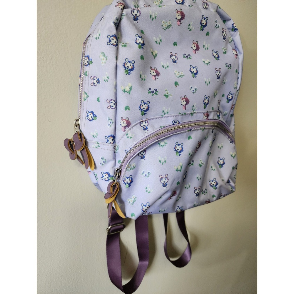 Nintendo Animal Crossing Able Sisters Mini Backpack Switch Console Sleeve Purple - Picture 3 of 7